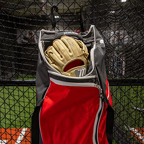 MARUCCI STOCKADE WHEELED BASEBALL BAG - color: BLACK