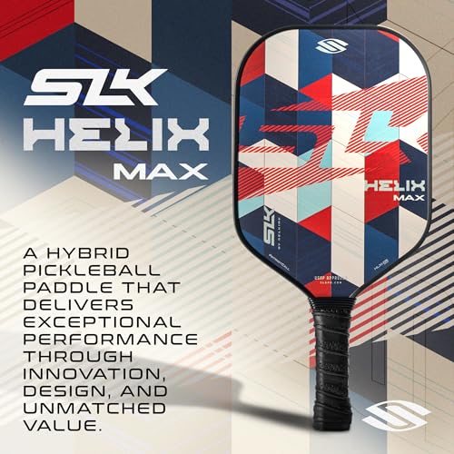 Selkirk Sport SLK Helix Pro Pickleball Paddle | Thermoformed Carbon Fiber Pickleball Paddles with Carbon Fiber & Fiberglass Hybrid Face | Unmatched Control - color: Patriot