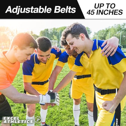 Adjustable Flag Football Set Youth, Kids & Adult with 14 Belts & 28 Flags