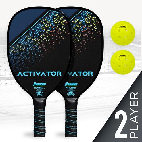 Franklin Sports Pickleball Paddle and Ball Set - Wooden Pickleball Rackets + Balls - Activator - USAPA Approved | Ball Set, Pickleball Rackets, Approved, USAPA, USA Pickleball, Pickleballs - style: 2 Player Set- Multi
