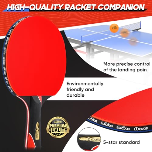 Ping Pong Paddles, Ping Pong Paddles Set of 2, Includes Paddles and Balls, Table Tennis Rackets Set Suitable for Beginners and Professionals