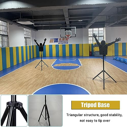 LXLZYXSF Basketball Shooting Trainer Free Standing Defender Mannequin, Adjustable Arms & Height Dummy, Portable Dribbling Practice Aid, Gifts for Husband/Son (Size : 157-232cm(61.8-91.3 inch)) - size: 157-232cm(61.8-91.3 inch)