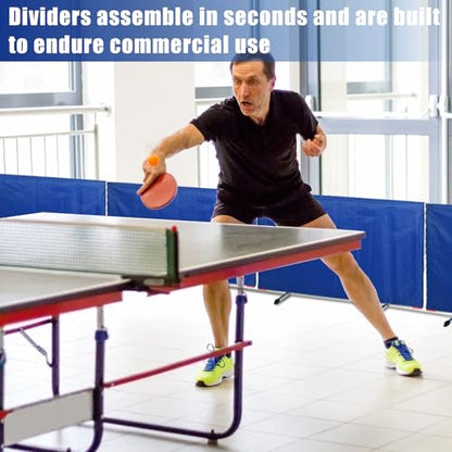 4 Pack Pickleball Barrier - Reusable Portable Ball Barrier Net & Table Tennis Training Barrier for Effortless Ball Retrieval, Court Surround & Home Practice