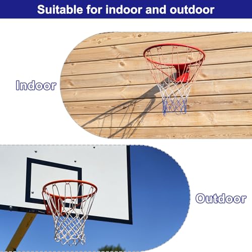 PATIKIL Basketball Rims Replacement Bear Solid Steel - color: Orange