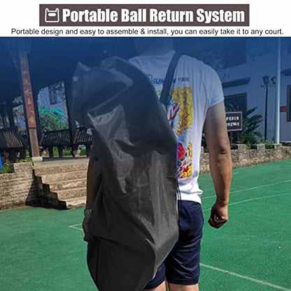 Wall Mounted Basketball Hoop Rebounder Shot Returner Return Net Attachment Shooting Practice Aid for Tra
