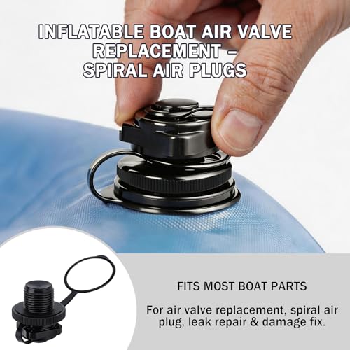 Boston Valve 2 Pack for Inflatables, Replacement for Rafts and Tubes 22 23 24mm - size: 24mm
