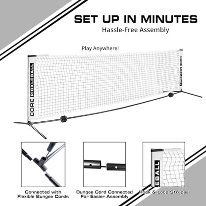Ultimate Portable Pickleball Net System| Tournament-Grade| Adjustable | Indoor & Outdoor Pickleball Net| Premium & Durable Equipment (10ft Net)