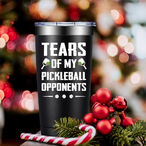 Pickleball Gifts for Men Women - Gifts for Pickleball Lovers - Great Pickleballs Gift Ideas for Birthday - 20oz Pickleballs Accessories Tumbler