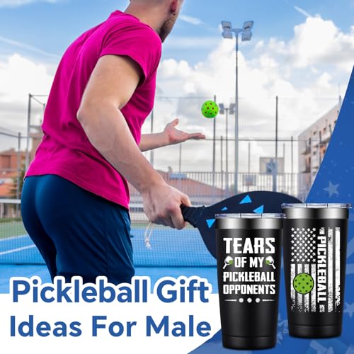 Pickleball Gifts for Men Women - Gifts for Pickleball Lovers - Great Pickleballs Gift Ideas for Birthday - 20oz Pickleballs Accessories Tumbler