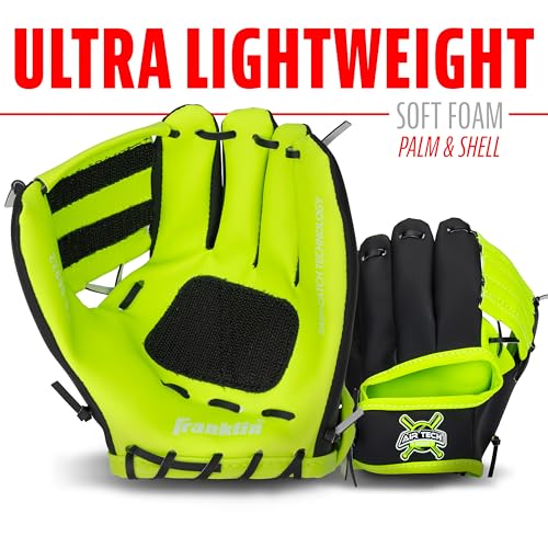 Franklin Sports Toy Baseball Glove - color: Black/Yellow