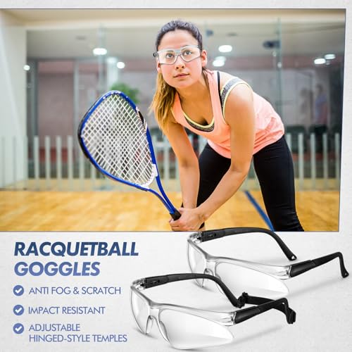3 Pieces Racquetball Goggles Sports Basketball Goggles Anti Fog Field Hockey View Protective Sports Eye Protectors Scratch Resistant Protective Eyewear