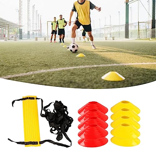 Agility Ladder, Agility Speed Training Equipment Set, 20ft Speed Ladder, 10 Soccer Cones, Basketball Football Soccer Training Equipment with Bag