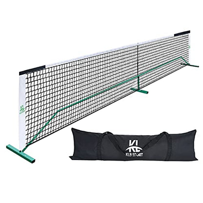 Portable Pickleball Net System Regulation Size Net Set 22FT for Indoor and Outdoor, Designed for All Weather Conditions with Steady Metal Frame, Strong PE Net and 600D Carrying Bag