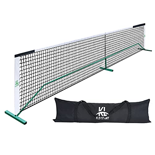 Portable Pickleball Net System Regulation Size Net Set 22FT for Indoor and Outdoor, Designed for All Weather Conditions with Steady Metal Frame, Strong PE Net and 600D Carrying Bag