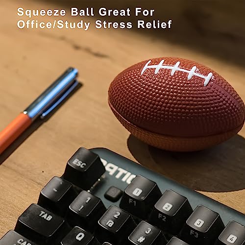 GIFTEXPRESS 1 Dozen 4" Foam Mini Football Stress Balls, Mini Sport Balls, Game Day Decoration Party Favor, Football Themed Party Supplies