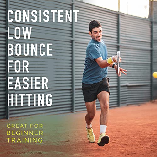 Franklin Sports Pressureless Tennis Balls - Official Size, Low Pressure - Great for Training + Practice - Low Bounce - All Court Surface - Carry Bag Included - style: 3 Pack
