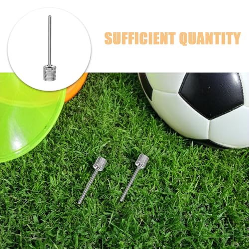 120pcs Stainless Steel Ball Pump Needle Set, Straight Air Inflation Needles for Basketball Football Volleyball, Sports Ball Pump Replacement Accessories for Team Sports