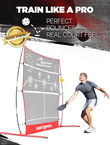 Pickleball Practice Rebounder: 2in1 Pickle Ball Equipment for Solo Practice, Rebounder Training with Targets, 6FT Mini Pickleball Net for Backyard, Driveway, and Garage