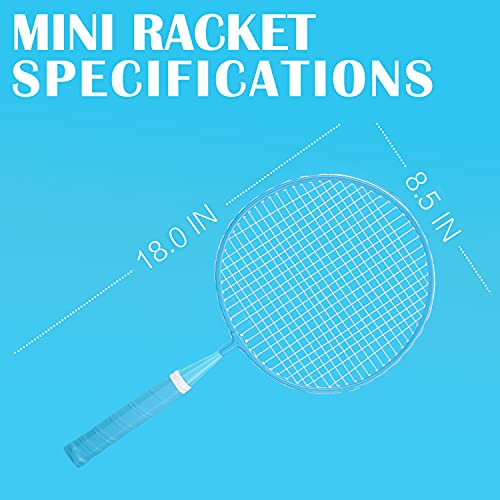 KH Badminton Rackets Set of 2 4 6 for Adults Kids,Beach Lawn Backyard Game Outdoor Sports,Racquets,Shuttlecocks & Carry Bag Included - color: Red, Blue (Kids)