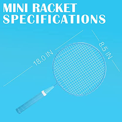 KH Badminton Rackets Set of 2 4 6 for Adults Kids,Beach Lawn Backyard Game Outdoor Sports,Racquets,Shuttlecocks & Carry Bag Included - color: Red, Blue (Kids)