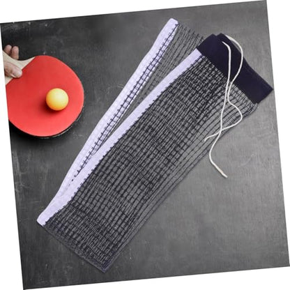 Portable Table Tennis Net Lightweight Foldable Cotton-Polyester Mesh for Use Secure Tight Design Fits Standard Tables Easy Setup