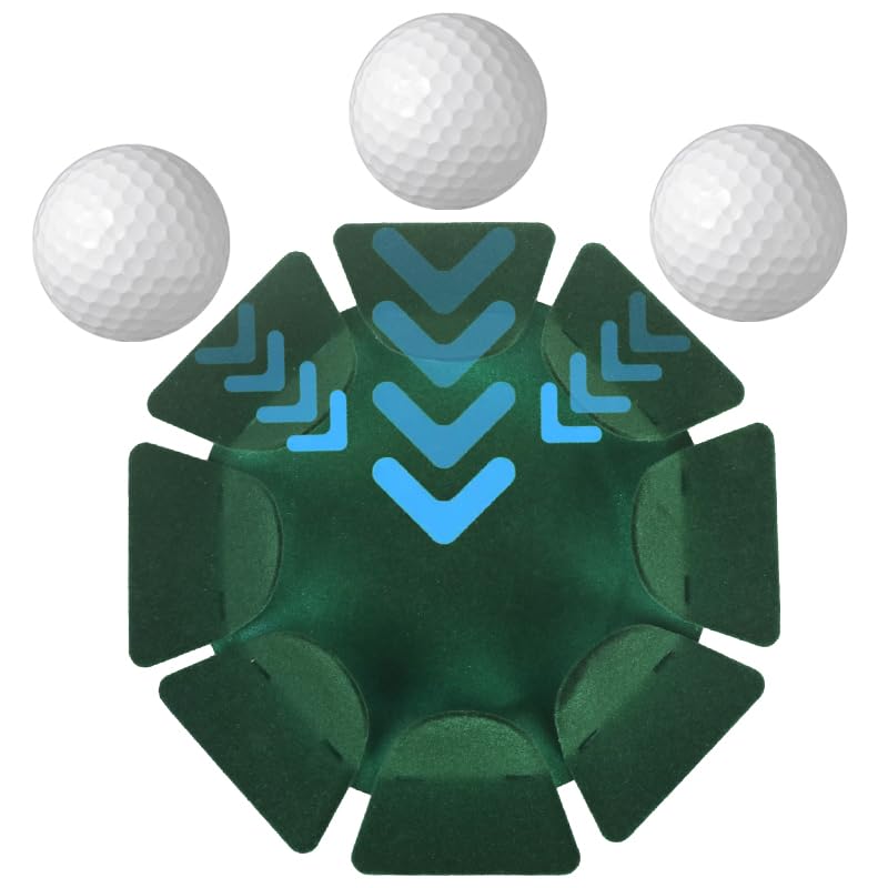 HOW TRUE 2 PCS All-Direction Golf Putting Cup Golf Practice Hole Cup Surface Flocking for Office Indoor Outdoor Practicing