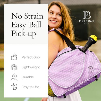 Pik'le'Ball Ball Retriever Fits All Pickleball Paddles – Lightweight & Flexible Design – Convenient Pickleball Retriever Without Bending, Great for Your Back & Hips – Ideal Gift for Men & Women - size: 2