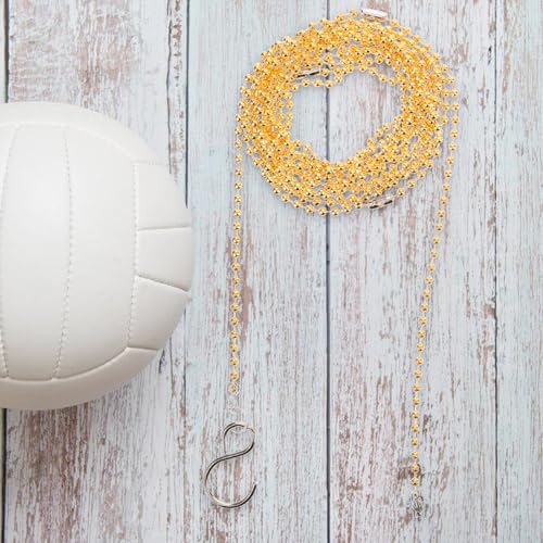 YARNOW Volleyball Net Measurement Chain 2 Piece Set Lightweight Portable Referee Equipment for Accurate Outdoor Volleyball Net Height Measurement