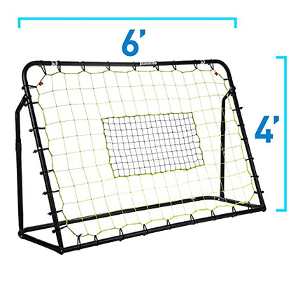 Franklin Sports Soccer Rebounder - Tournament Steel Rebounding Net - Perfect for Backyard Practice and Training - 12' x 6' & 6' x 4' - style: 6' x 4' - Black