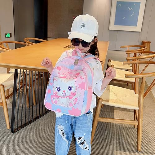 CHERUBIC Kids Toddler Cute Backpack Little Cartoon Travel Lightweight Bag Daypack For 3 Girls Boys (Cat Pink) - color: Cat Pink, size: Small-12"H