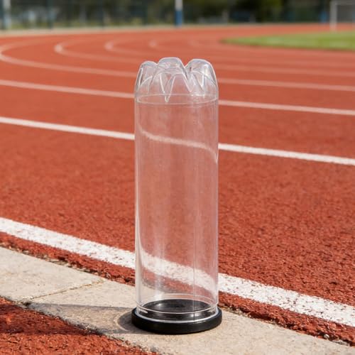 FUOYLOO 12PCS Tennis Ball Storage Container - Clear Tube Holder with Lid - Ball Picker Box Organizer for Table Tennis, Golf Storage Supplies