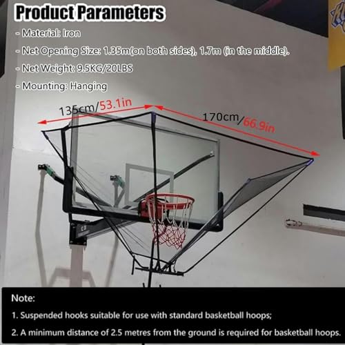 Basketball Hoop Returner Return Attachment Shooting Practice Rebounder Net Training Metal Shot Attachm