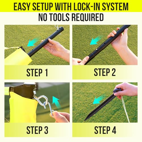 Portable Outdoor Volleyball Net Set,32FT Regulation Size Volleyballs Net System with Height Adjustable Poles,PU Volleyball,Pump,Boundary Line,Anti-Sagging and Carry Bag for Backyard,Beach,Lawn