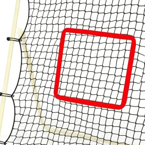 Volleyball Rebounder Replacement Net - 7x4ft Lightweight Heavy-Duty Polyester Mesh, Sports Rebounder with 28 Elastic Cords & Target Loop Weave, Bounce Back Training Screen for Practicing Volleying