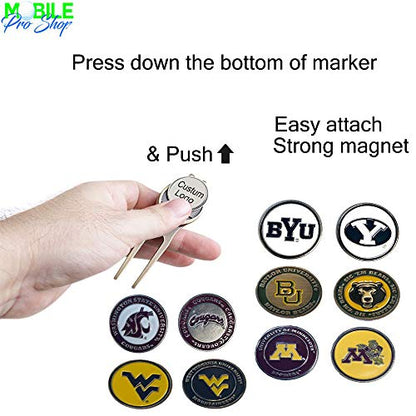 Divot Repair Tool Removable Magnetic Ball Marker-Best Divot Fixer - style: SOUTHERN CALIFORNIA TROJANS