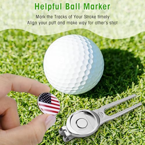 CHIVENIDO Divot Tool Divot Repair Tool, Premium Golf Divot Tool Golf Ball Maker