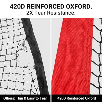 Football Throwing Net ： Quarterback Target for Passing Accuracy Training - Quick Setup Practice Net with Stable Frame & Carry Bag for Backyard or Field Use - size: 5x7FT