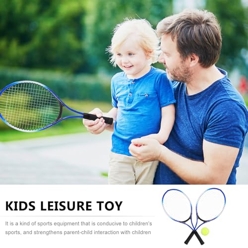 Tennis Racket Set with Lightweight Rackets Ball Storage Bag Outdoor Sports for Enhances Hand-Eye Coordination and Interaction Beginner Friendly