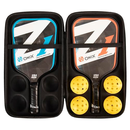 Onix Z1 Pickleball Starter Kit - Includes Two Z1 Composite Pickleball Paddles with Four Onix Fuse Balls in an Easy to Carry Case