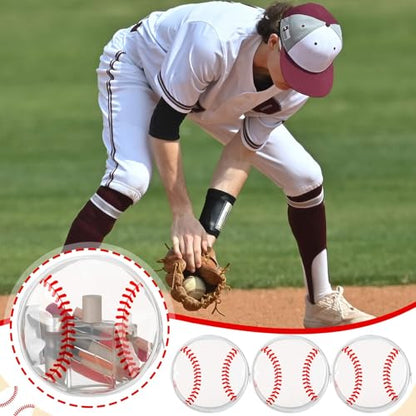 Reginary 12 Pcs Baseball Cosmetic Bag Gifts Accessories for Makeup Bags PVC Clear Cheer Base Ball Case Toiletry Zipper Pouch Waterproof Travel Handbag Purses Organizer for Baseball Team Gift - style: Baseball