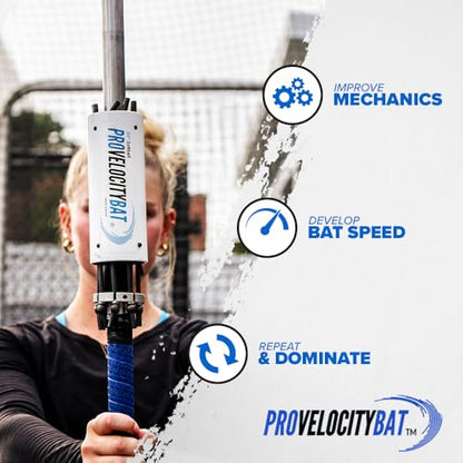 ProVelocity Softball Swing Trainer, Increases Bat Speed, Improves Swing Mechanics, Resistance Training