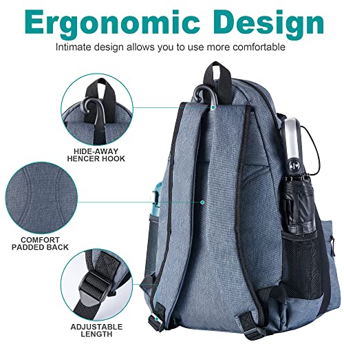 Himal Outdoors Tennis Backpack Tennis Bag - Large Storage Holds 2-3 Rackets and Necessities,Suitble for Women,Men and Teenagers