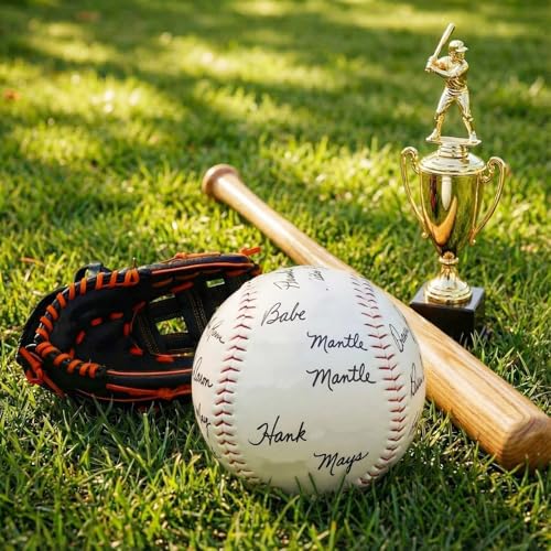 22 Inch Oversized Signature Baseball Thank You Gifts for Autographs PVC Cork Core Display Ball Best Coach Team Appreciation Gift End of Season Keepsake