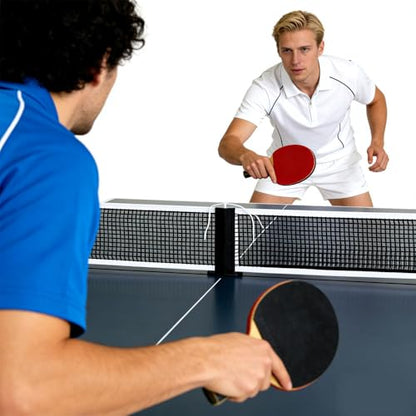 Nylon Table Tennis Net，Black Ping Pong Net Replacement Kit，（70.8" x 5.9"，Suitable for Indoor and Outdoor School Gymnasiums