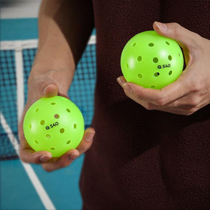 A11N S40 Outdoor Pickleball Balls- USA Pickleball Approved for Tournament Play, 3/6/12/50-Pack, Neon Green/Fuchsia/Tangerine - color: Neon Green, style: 6 Packs
