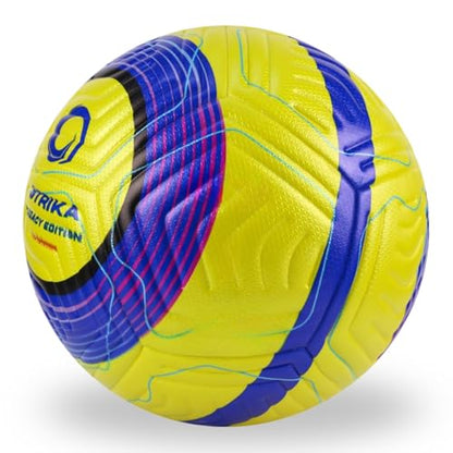 STRIKA Soccer Ball – Match-Level Performance, Seamless Hybrid Bonded (No-Stitch), True Flight Control, All-Weather Durability – Size 5 & 4 Training & Game Ball