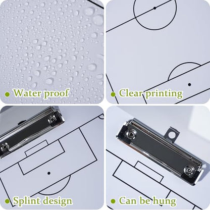 Pure Vie Magnetic Soccer Coaching Board, Portable Soccer Whiteboard for Coaches, Soccer Tactics Clipboard with Dry Erase, Marker Pen - Soccer Training Equipment for Teaching and Game Plan