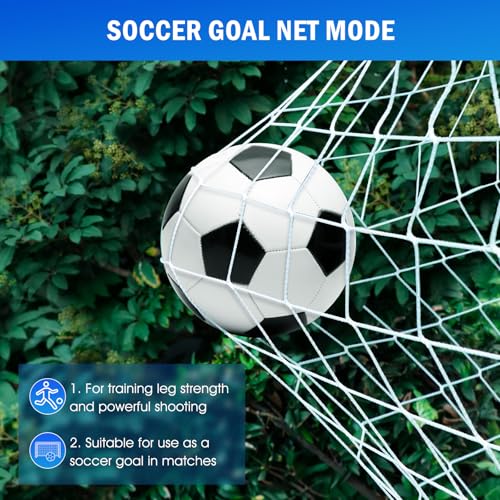 Soccer Baseball Rebounder Net, Soccer Goal Net, Volleyball Softball Rebound Pitchback Net Quick-Switch Angle Training for Control, Passing Practice, Bounce Back Rebounder Goals Gifts Trainer Equipment - size: 6FTx4FT