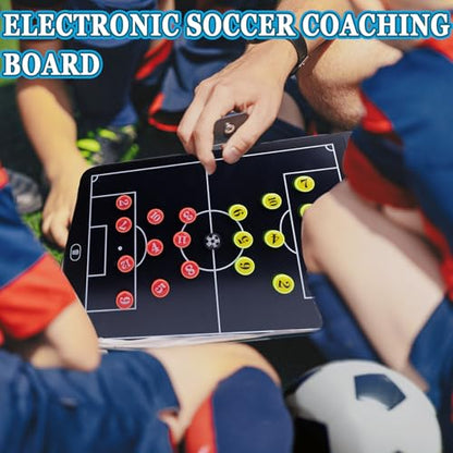 Magnetic Electronic Soccer Coaching Board, 16 inch LCD Soccer Coaching Board,LCD Soccer Strategy Board with Stylus Pen,Soccer Board Tactic Board, Training Equipment