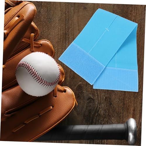 BESPORTBLE Quick Fit Glove Strap for Baseball Softball Lightweight Stretchable Wrap Band Breathable Design for - color: Sky-blue